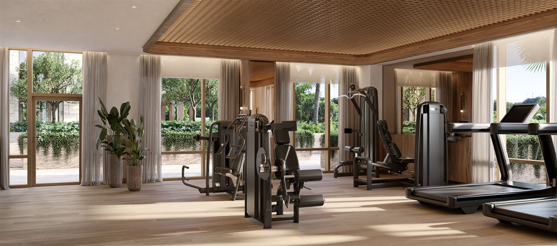 Fitness center at Ponce Park Coral Gables