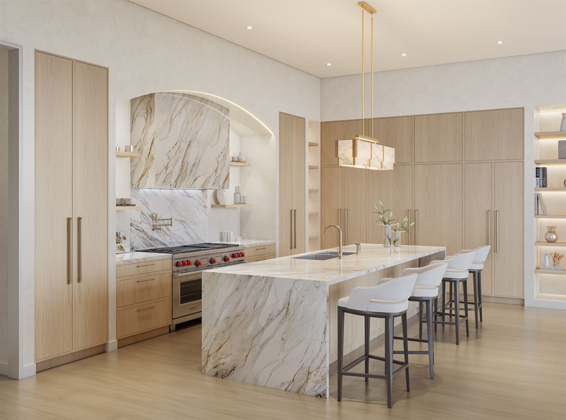 Meyer Davis designed kitchen at Ponce Park